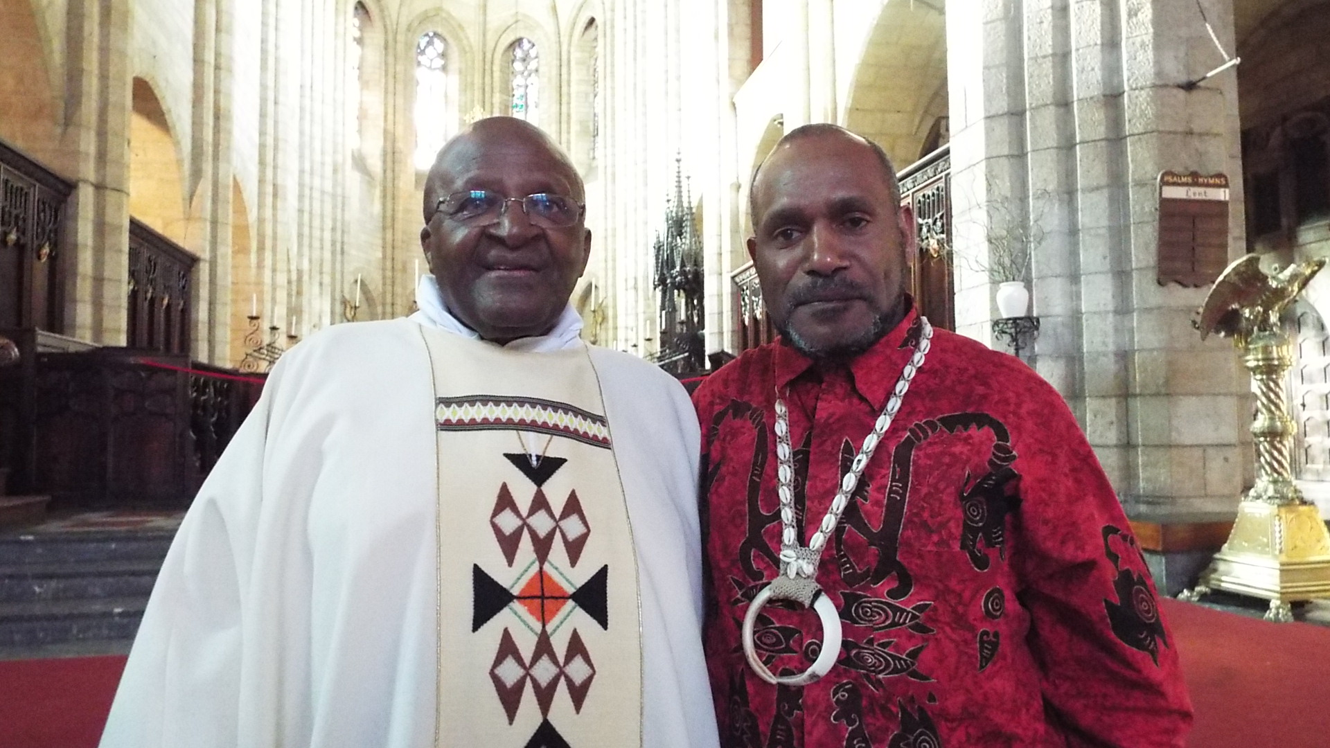 Benny Wenda meeting Desmond Tutu