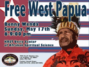 Benny Wenda will be at this event on May 17th in Los Angeles 