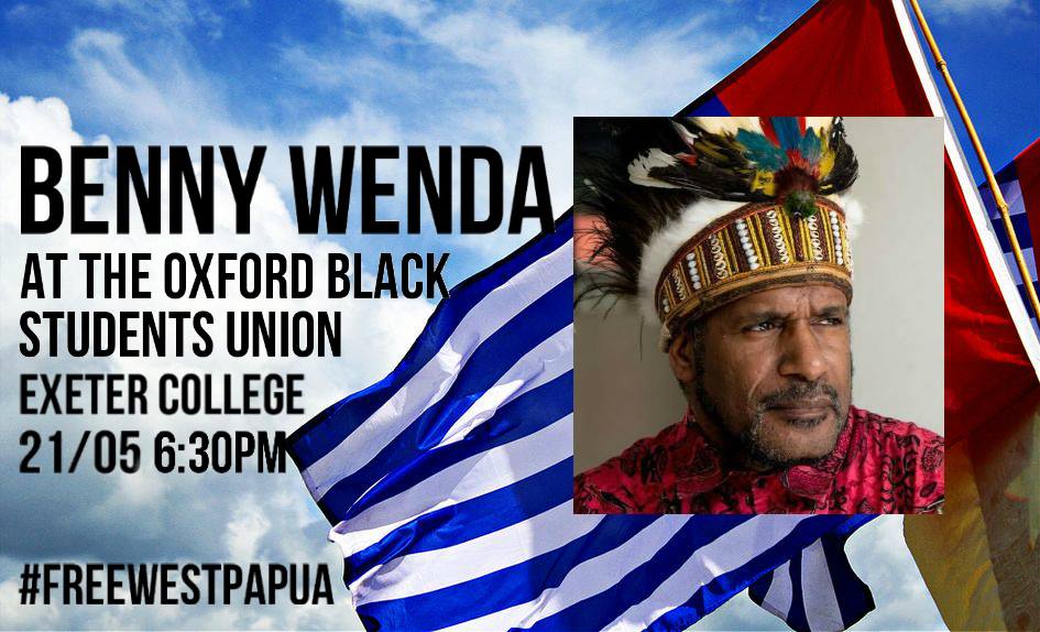 Benny Wenda gives a talk at the Oxford Black Students Union