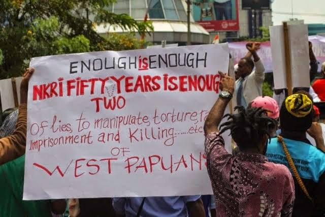 West Papuans protest on 1st May