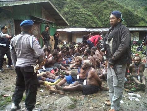 Indonesian police burn houses and arrest and torture innocent Papuans in Timika, West Papua3