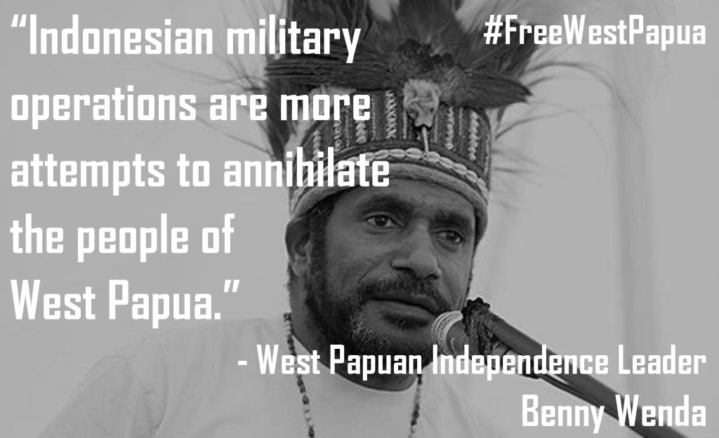 Benny Wenda quote on Indonesianmilitary operations-page-001