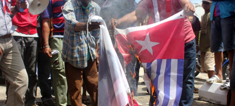 Indonesia is trying to plant a time bomb and stir up conflict in West Papua but we will stay peaceful