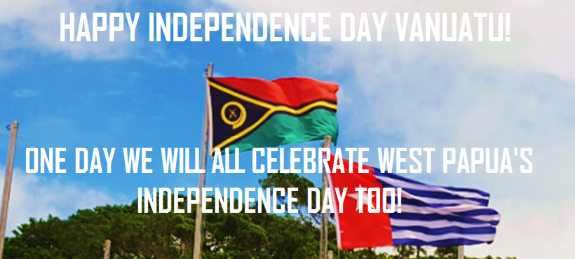 West Papua says Happy Independence Day Vanuatu!